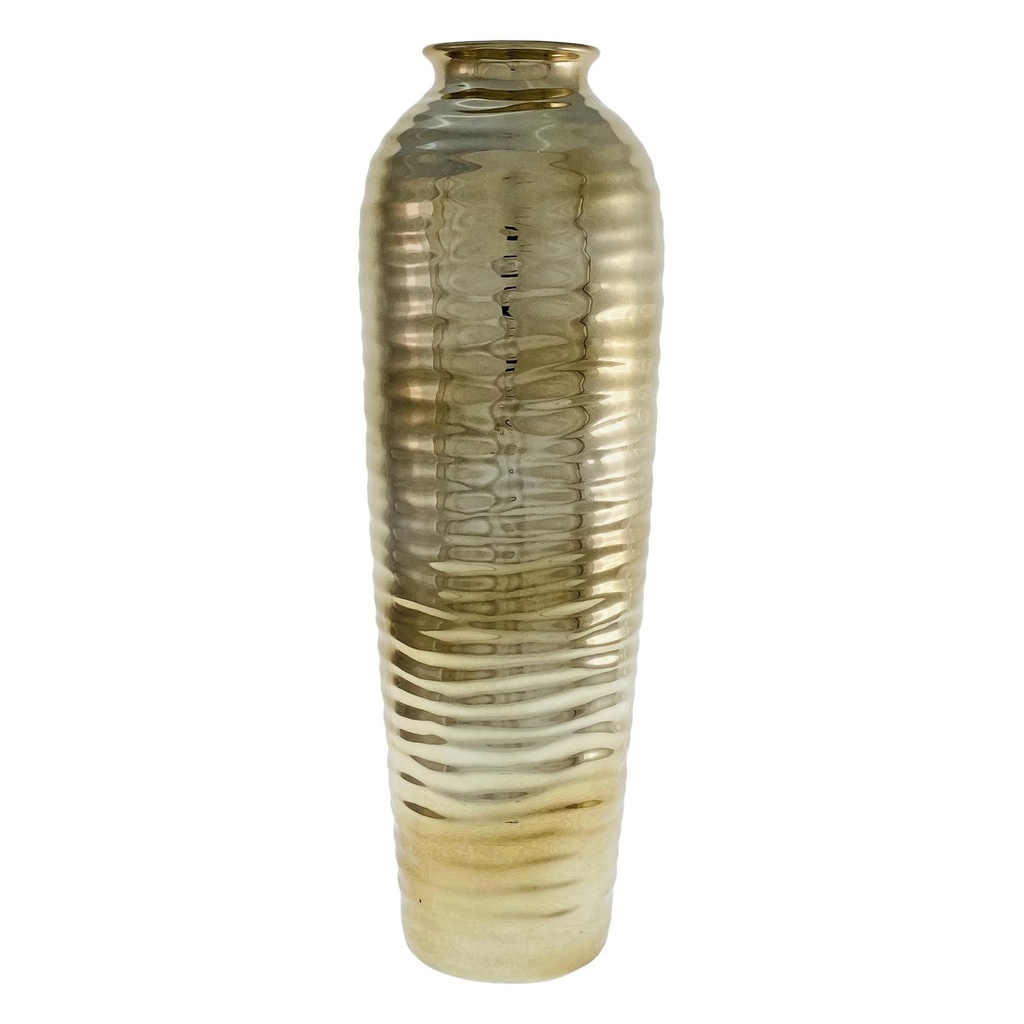 JARRON DORADO 40X13CM