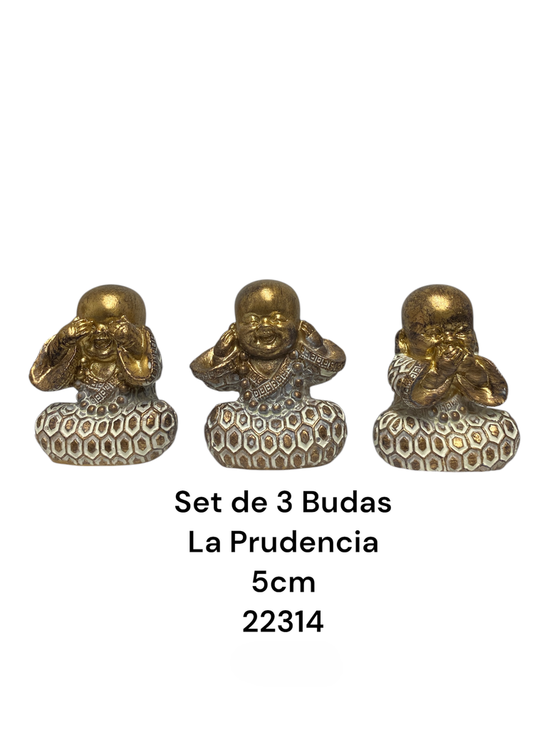 LA PRUDENCIA SET DE 3 BUDAS 5 CM