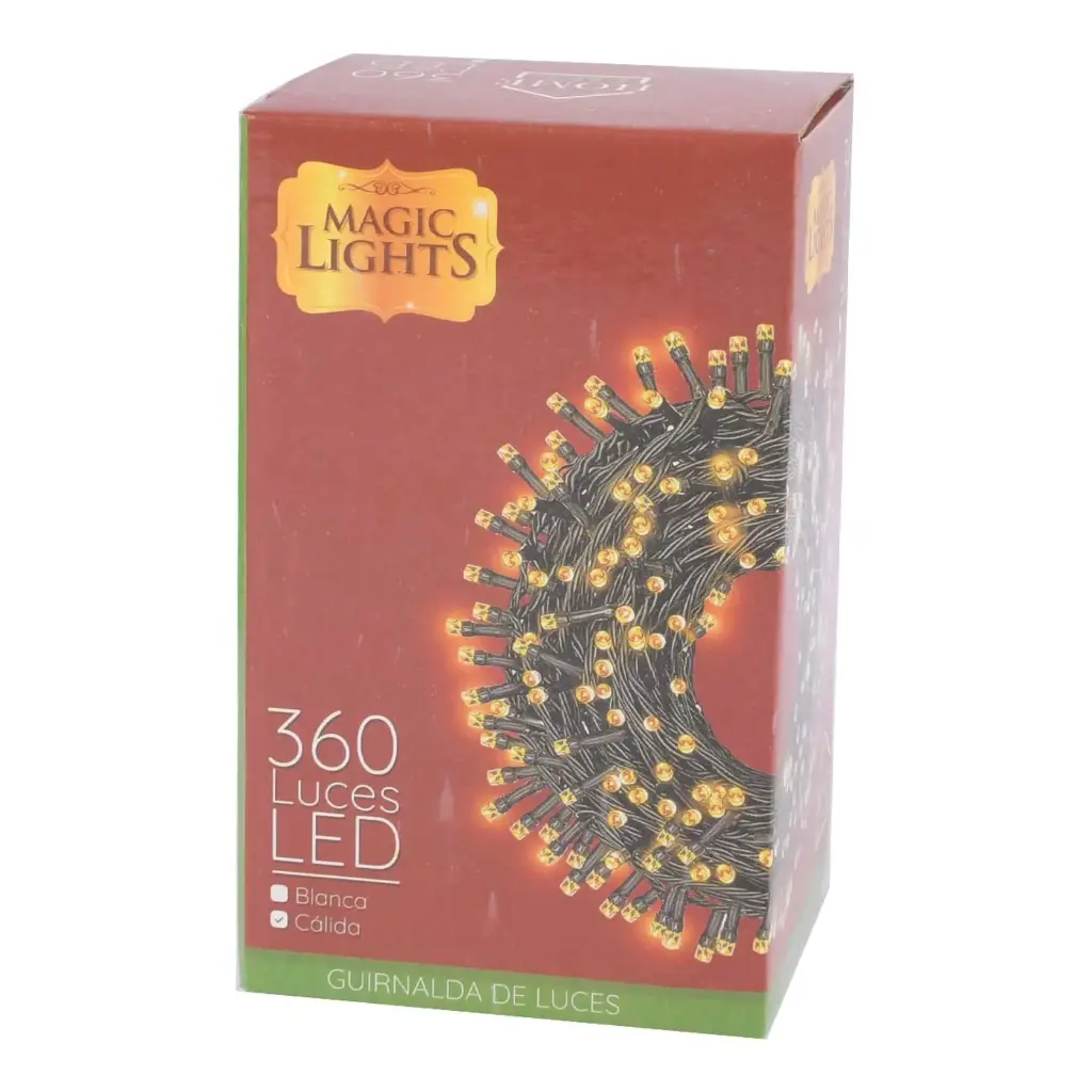 LUCES NAVIDEÑAS LED CALIDA 360L. AL14040/048347
