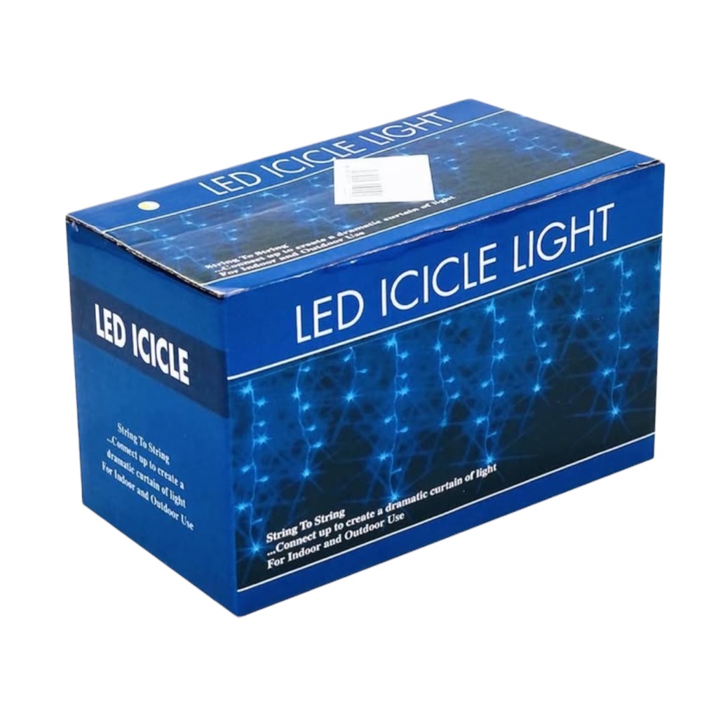 LUZ LED CASCADA 200LED CÁLIDA 6 METROS X 55CM EXT