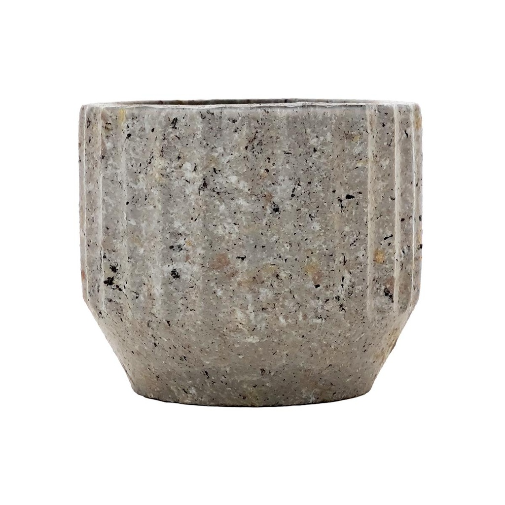 MACETA CERAMICA GRIS 11X9.5CM