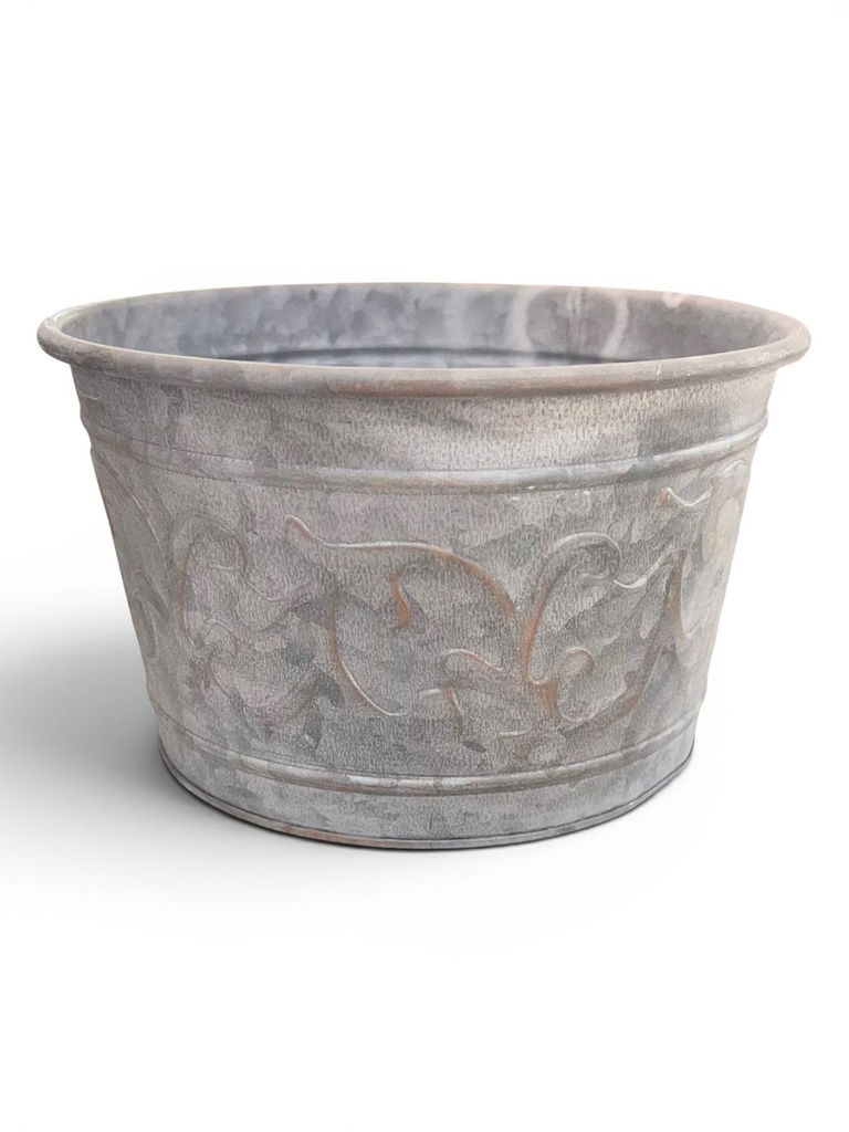 MACETA METALICA 21X12.5CM