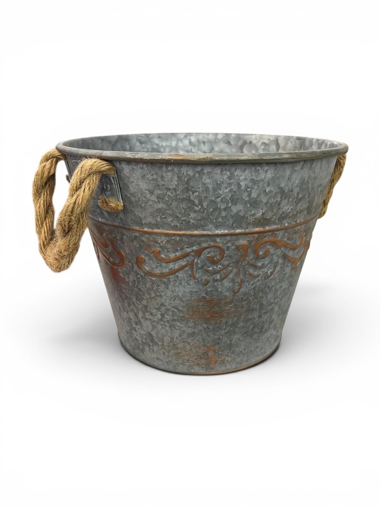 MACETA METALICA 28X21CM