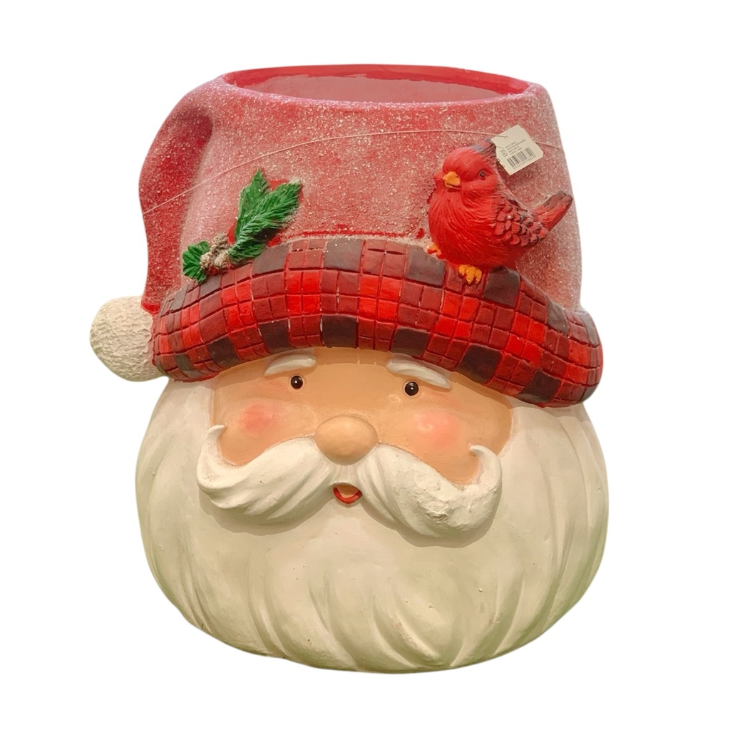 MACETERO PAPA NOEL CERAMICA REF:TG045073 45X41CM