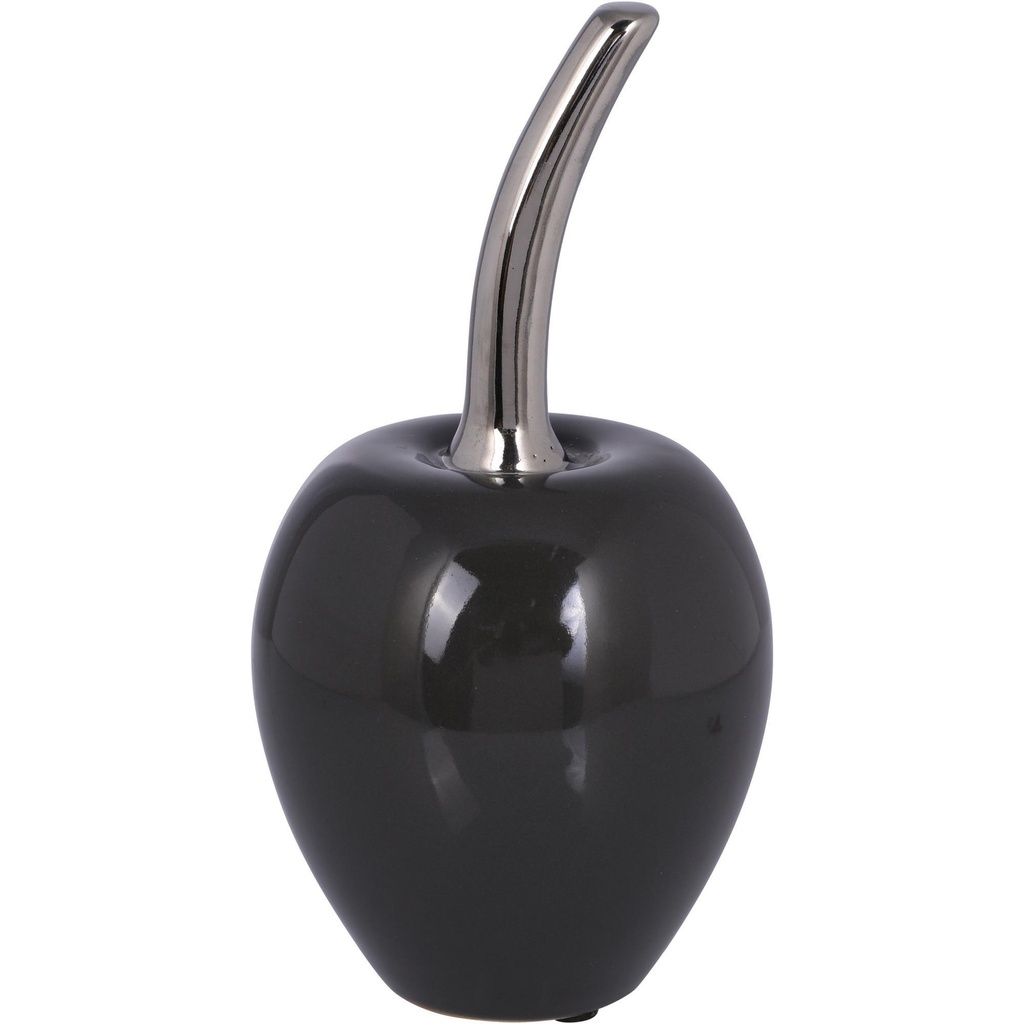 MANZANA DECOR GRIS 10X10X20CM