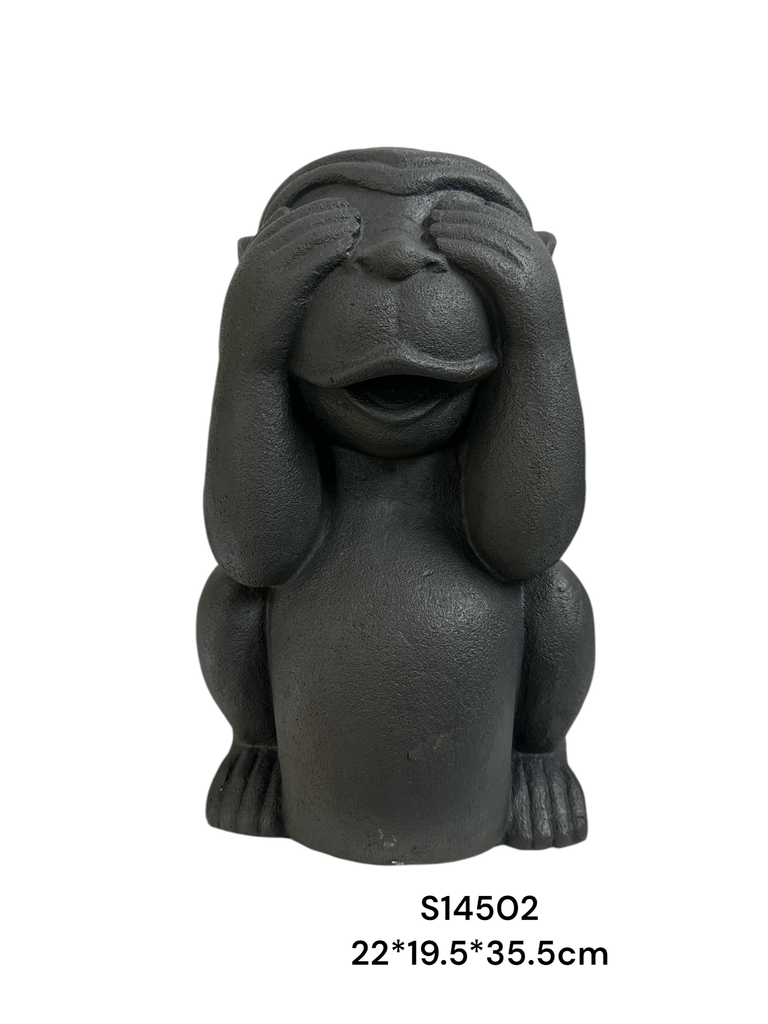 MONO CIEGO FIBRO CEMENTO MINERAL GRIS 22X19.5X35.5CM