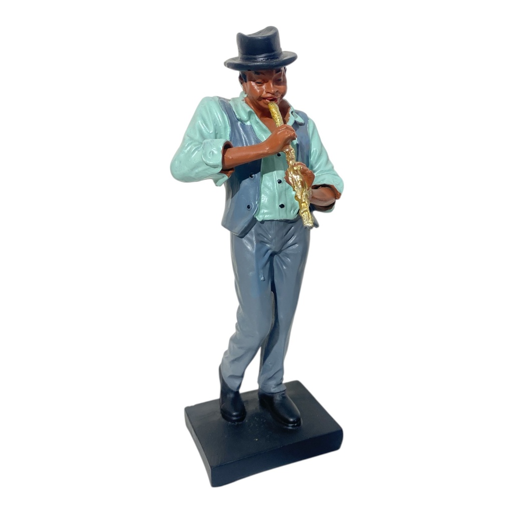 MUSICO JAZZ FLAUTA POLIRESINA 20CM