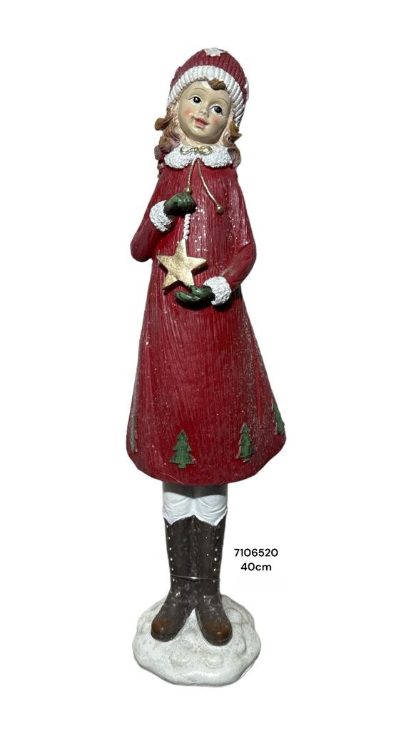 NIÑA CON ESTRELLA 40CM 2COLORES