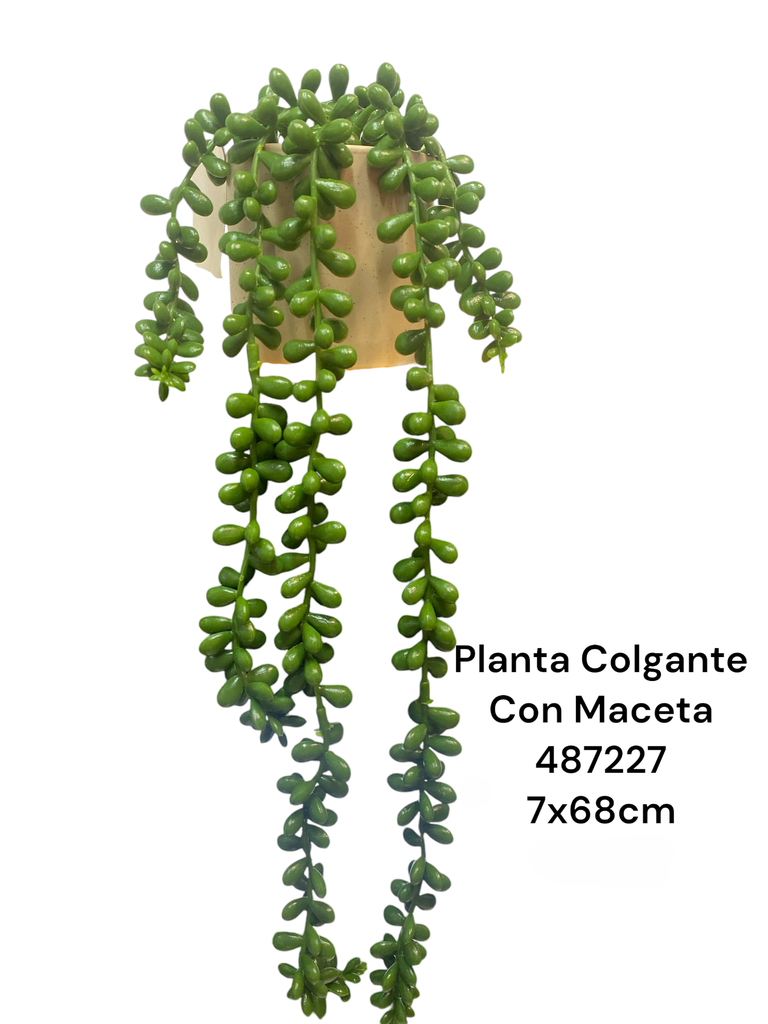 PLANTA COLGANTE C/MACETA REF: ES22696 7X68CM