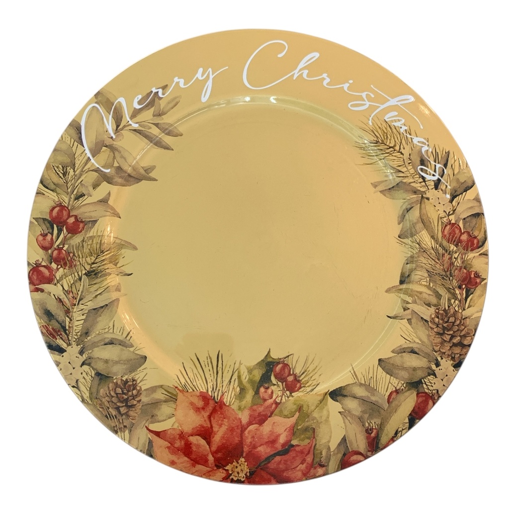 PLATO BASE GOLD MERRY CHRISTMAS REF:F837-ZY-003(33CM)