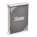 PORTALLAVES DE MADERA GRIS 20X26X6CM