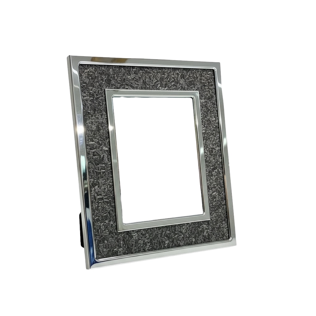 PORTA RETRATO PLATA MARCO OSCURO 5X7