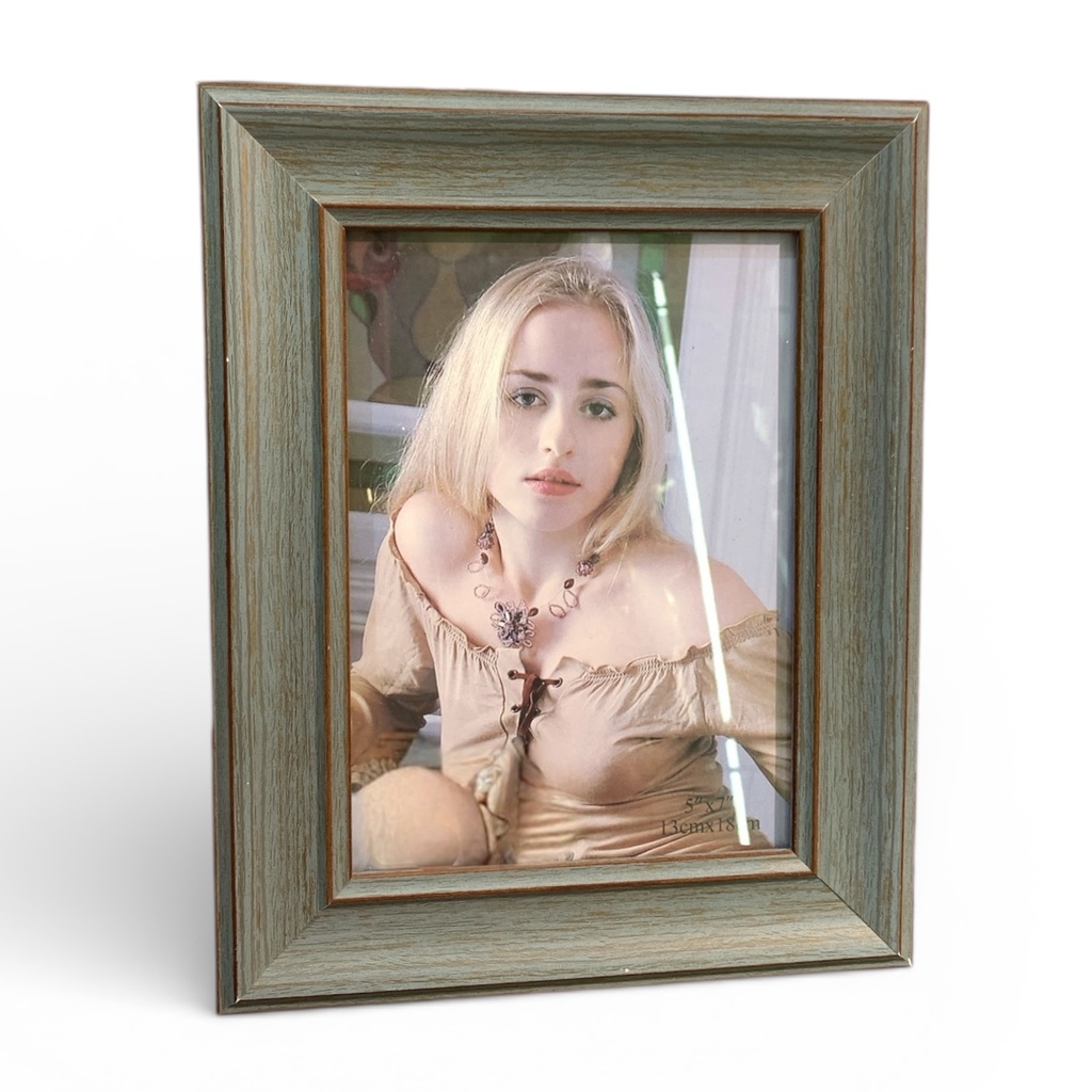 PORTARETRATO VINTAGE TURQUEZA OSCURO 5X7