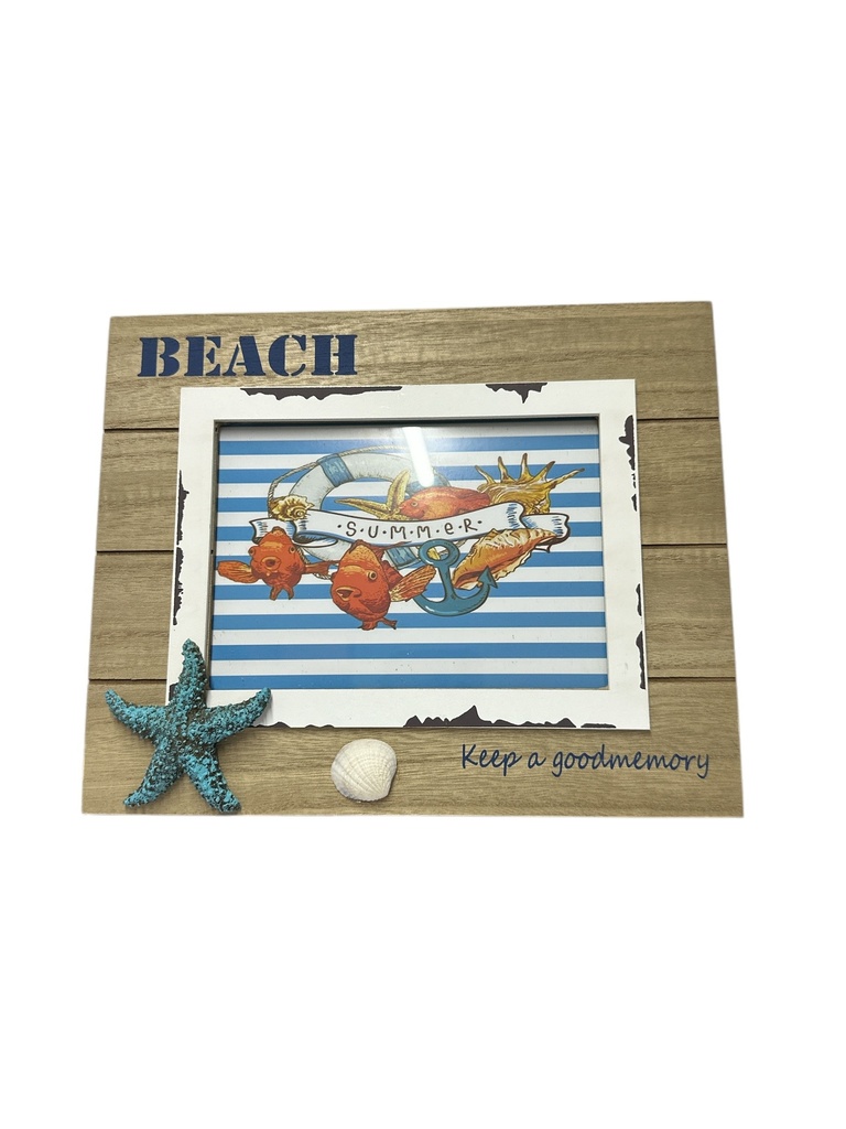 PORTA RETRATO MADERA MAR 26.5X21CM