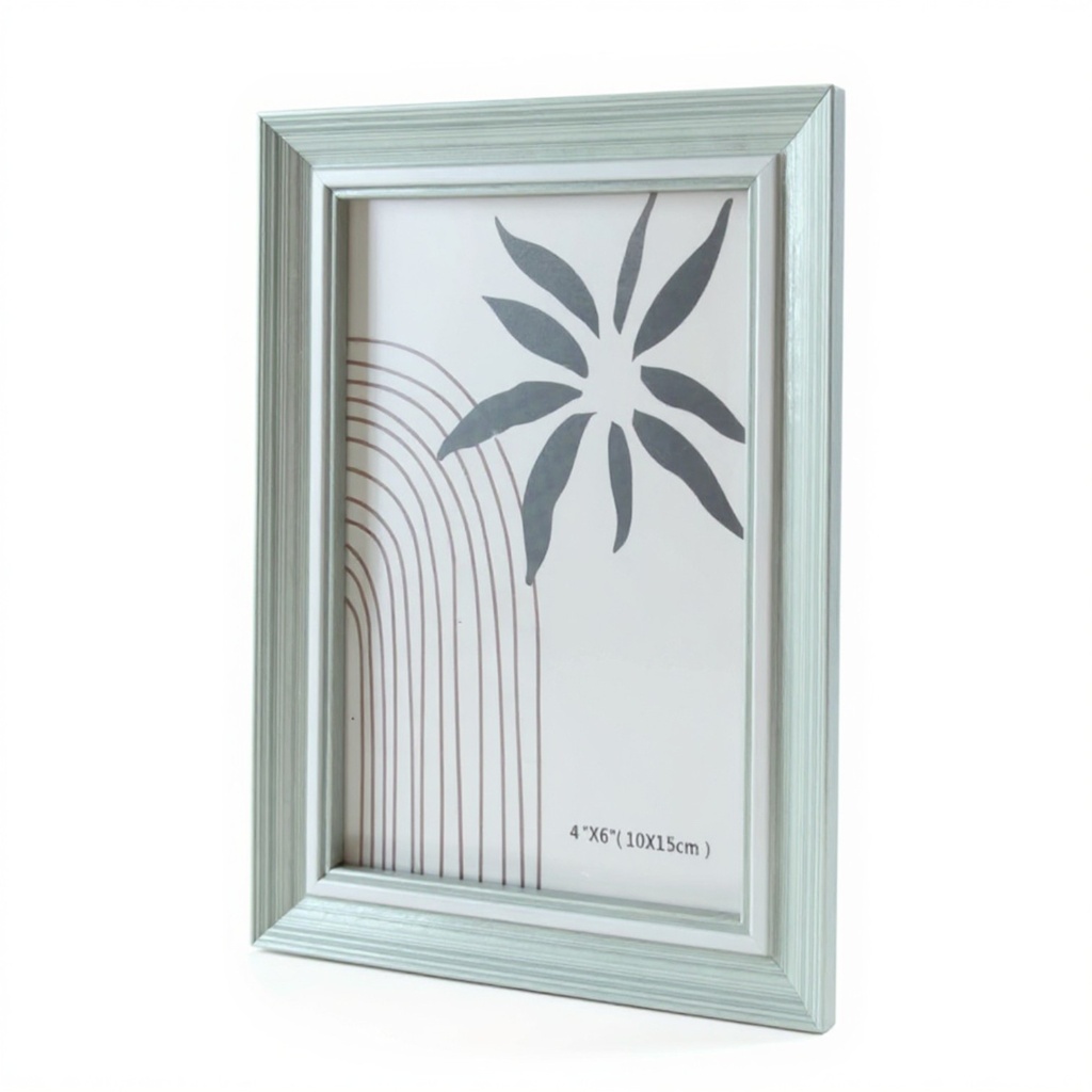 PORTARETRATO MADERA VERDE MENTA REF: ES20309-4 4X6" 10X15CM