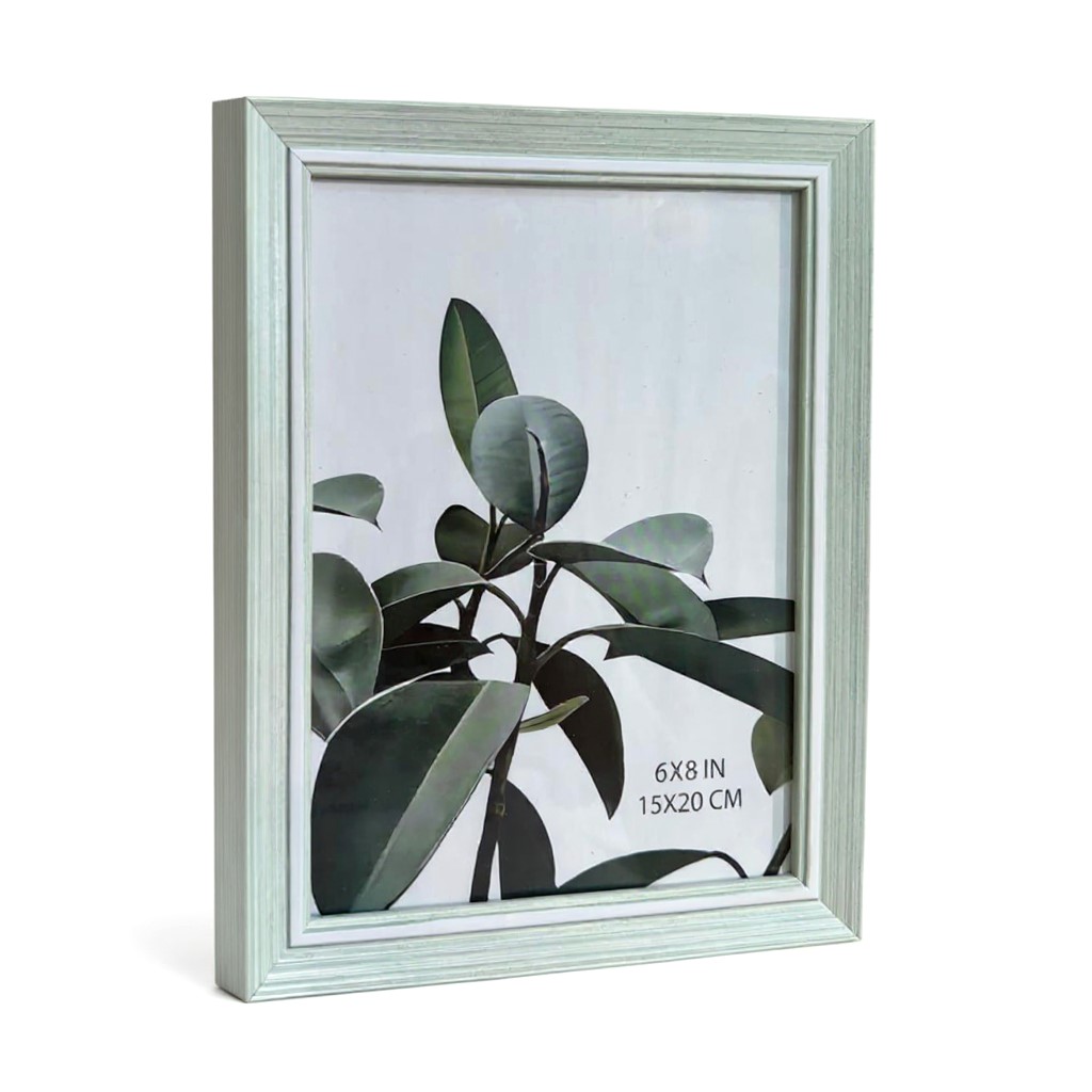 PORTARETRATO MADERA VERDE MENTA REF: ES20309-6 6X8 15X20CM