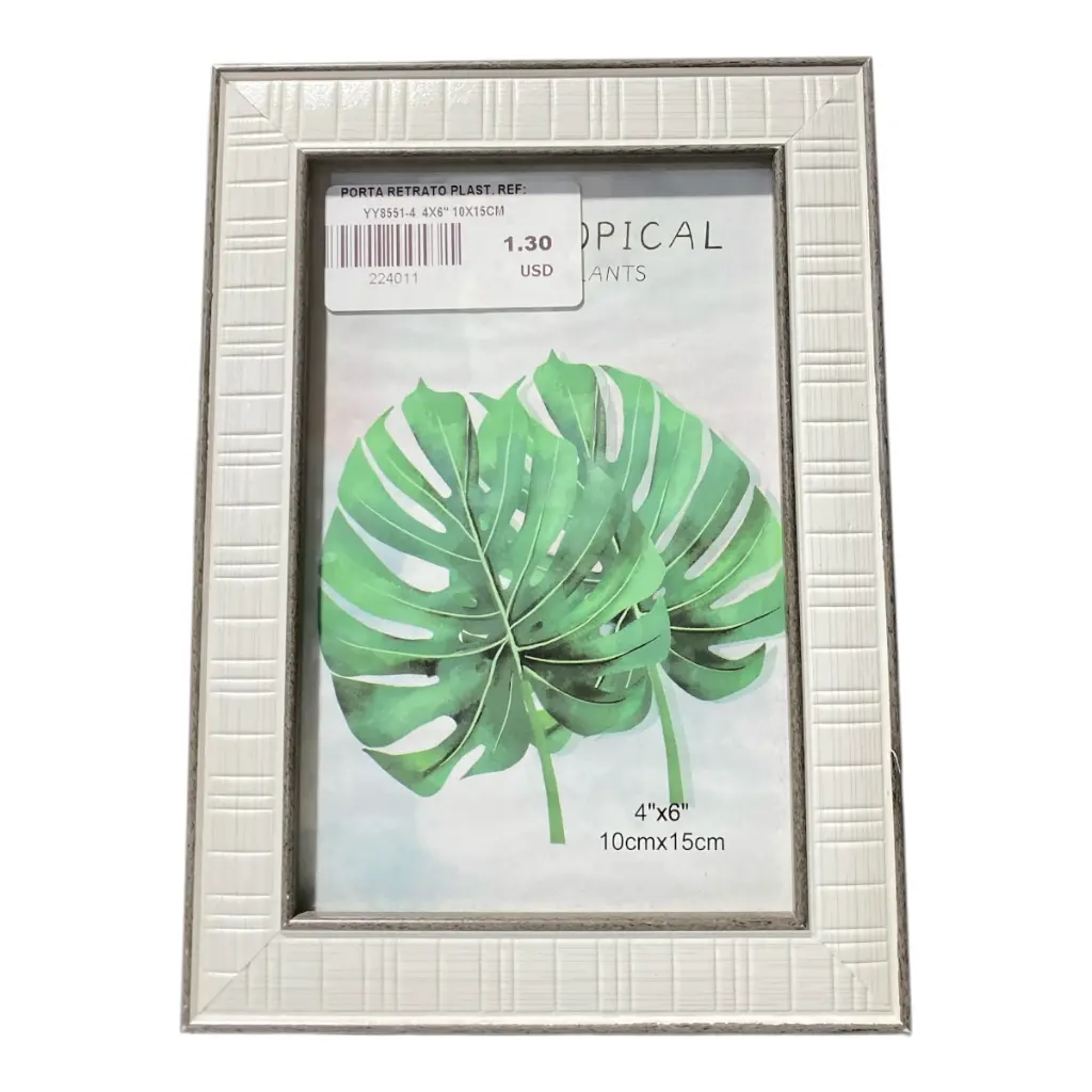 PORTA RETRATO PLAST. REF: YY8551-4  4X6" 10X15CM