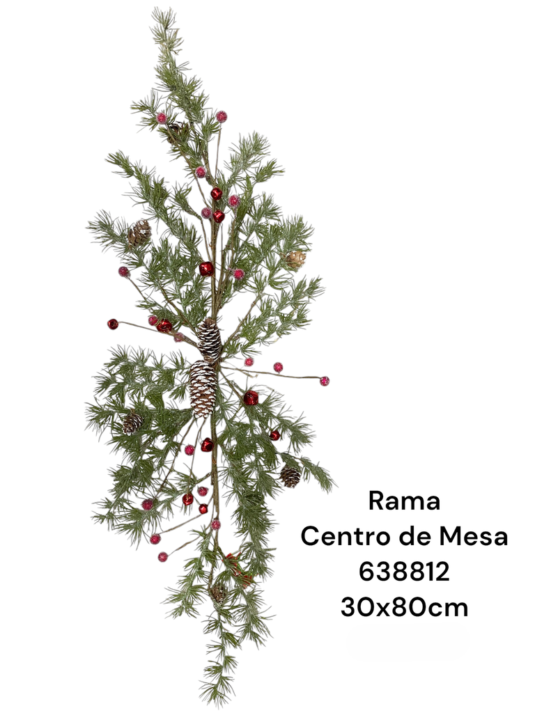 RAMA CASCABEL CON PIÑAS 150CM