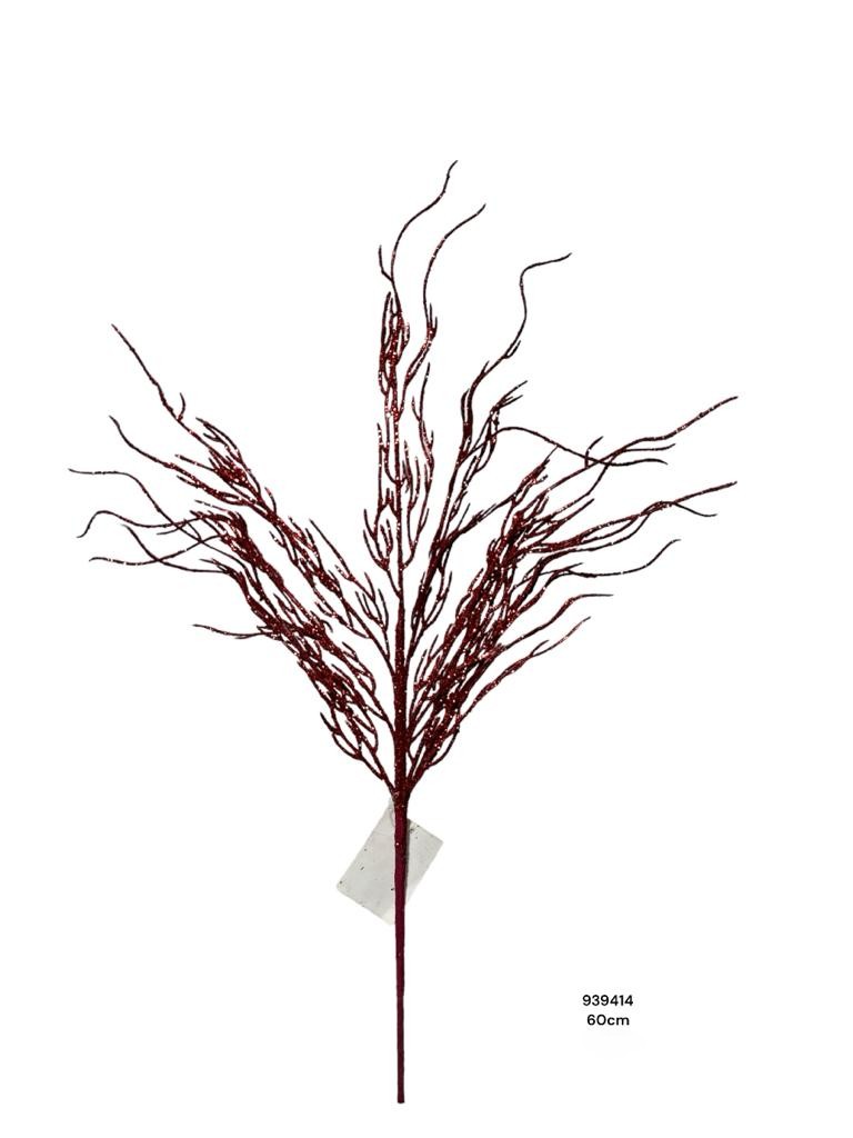 RAMA NAV. ROJA ESCARCHADA 60CM REF:WH19Y4471