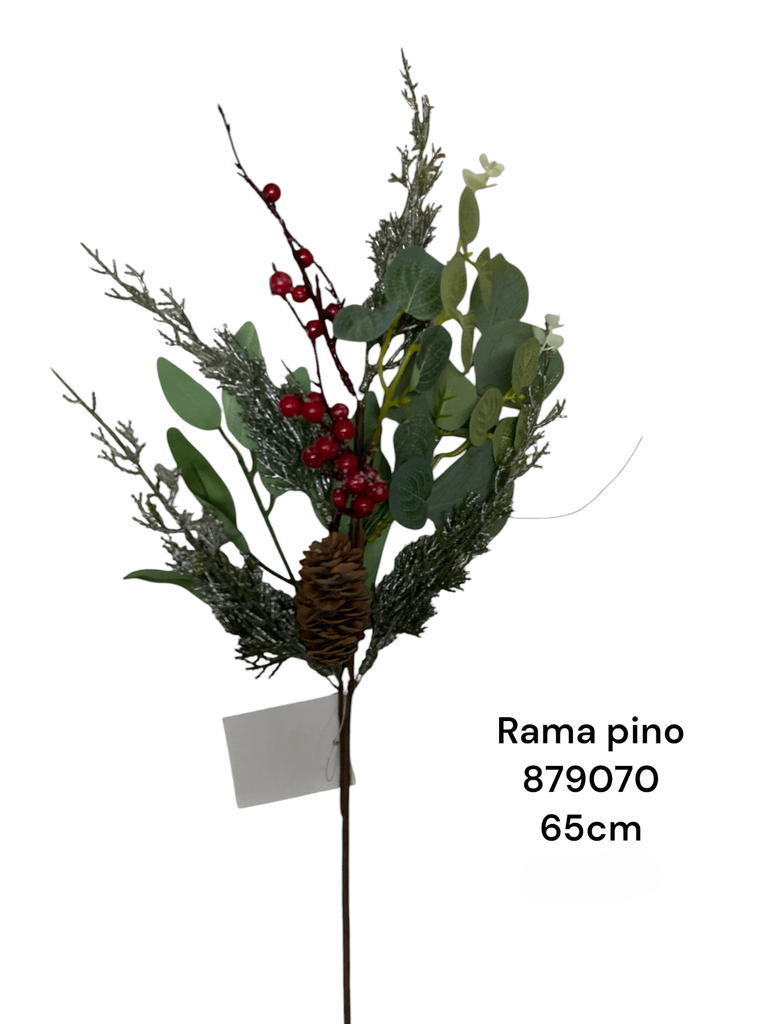 RAMA PINO FRUTOS ROJOS REF: 52-850821 65CM