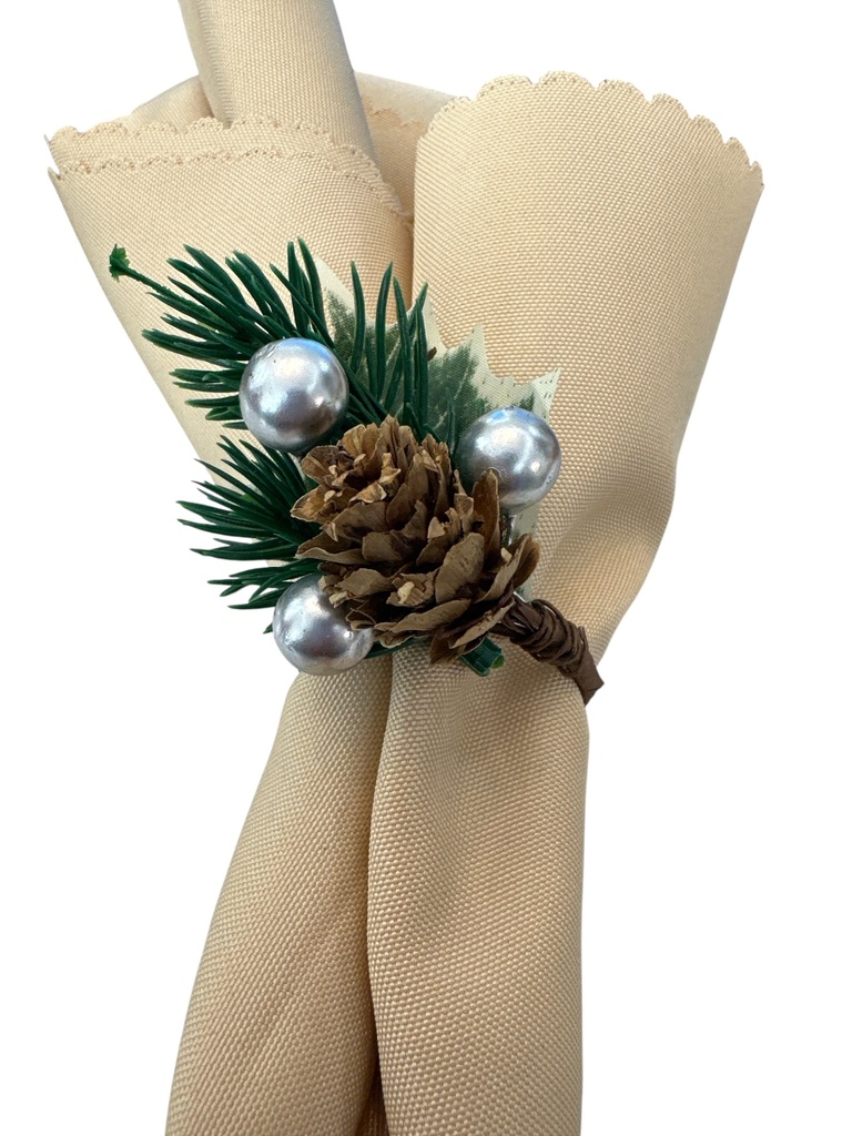 ARO DE SERVILLETA PLATA SETX6