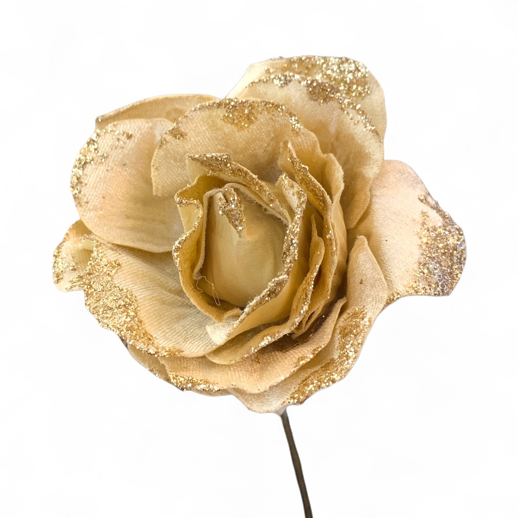 FLOR NAVIDEÑA 11CM BEIGE