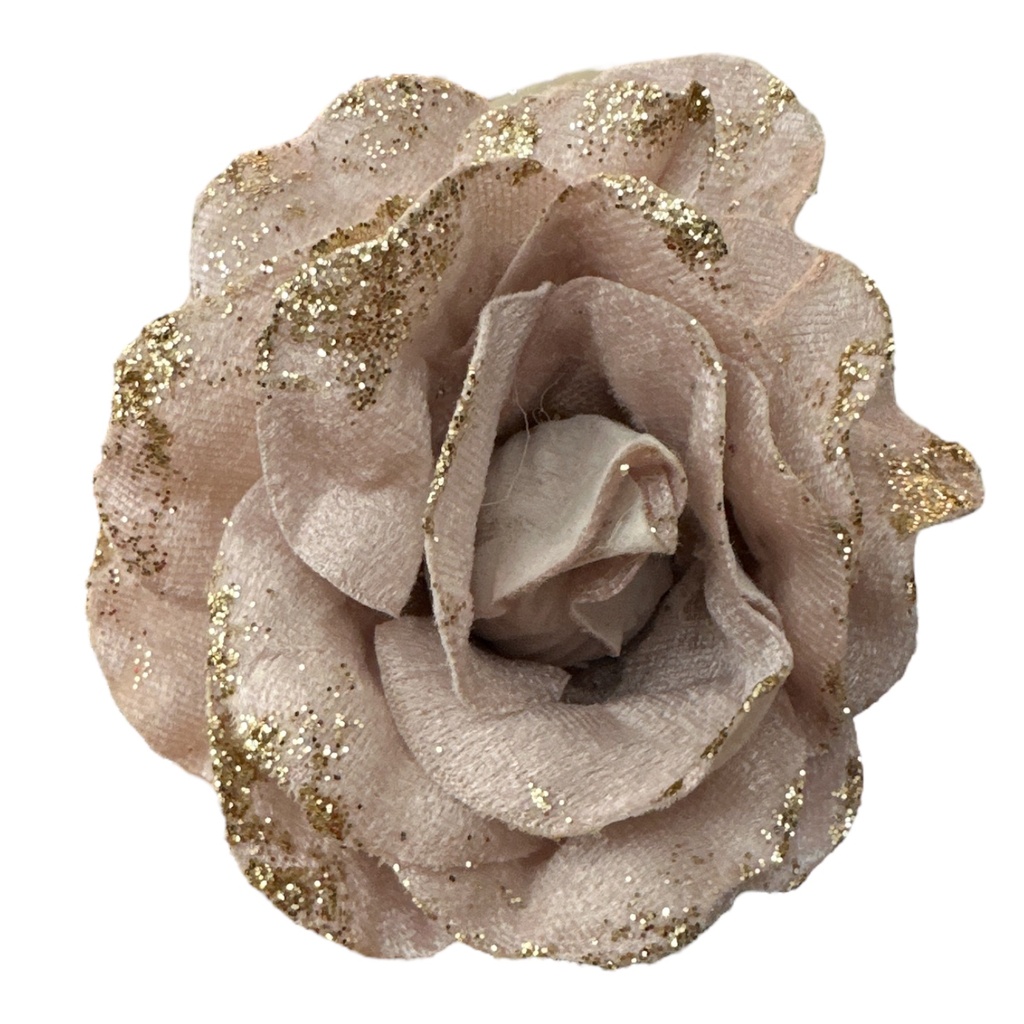 FLOR NAVIDEÑA ROSA BEBE 12CM