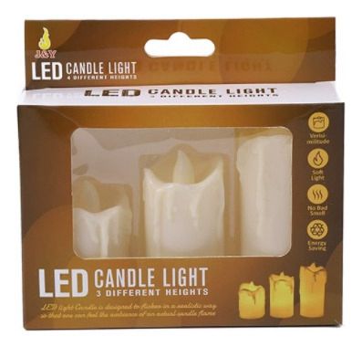 SET DE VELAS X3