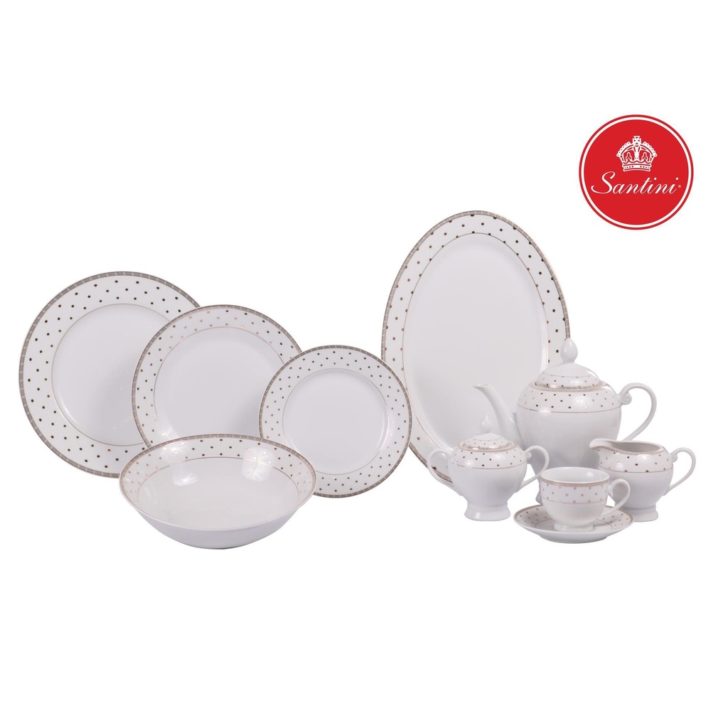 VAJILLA PUNTO FINO 47PZAS 8PUESTOS