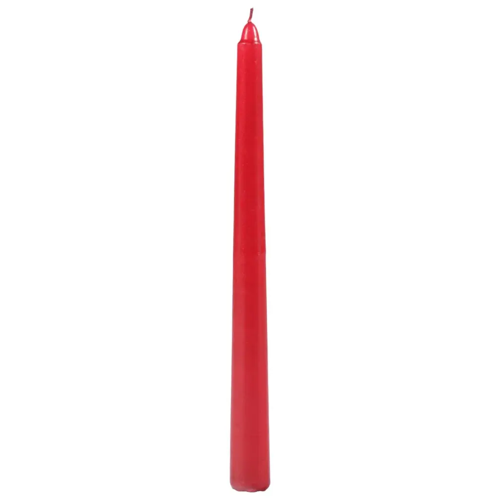 VELA PERLA ROJA C/U REF: ES23085 23CM
