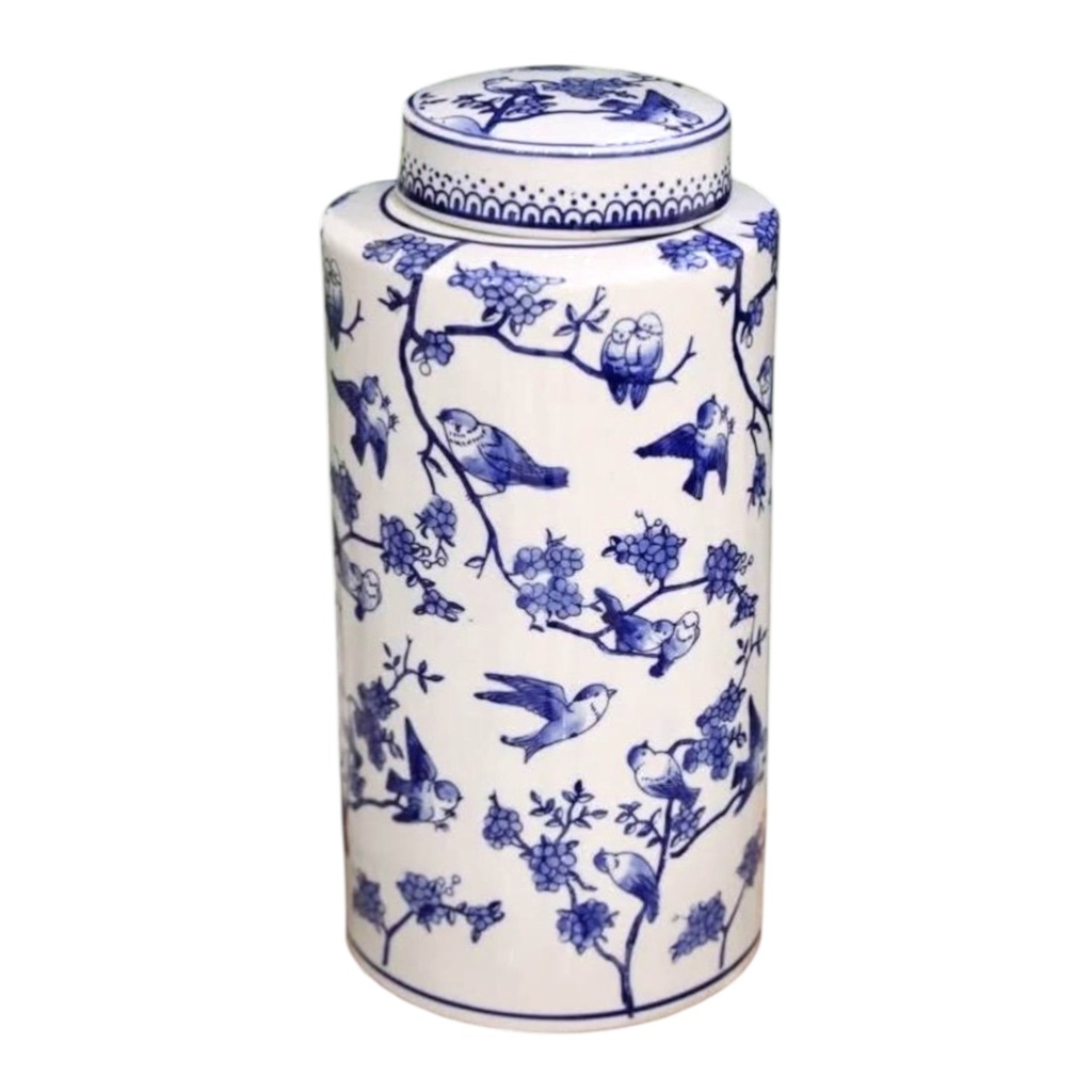 TIBOR CERAMICA REDOMA BLUE DECOR 18X39CM -PT71-046