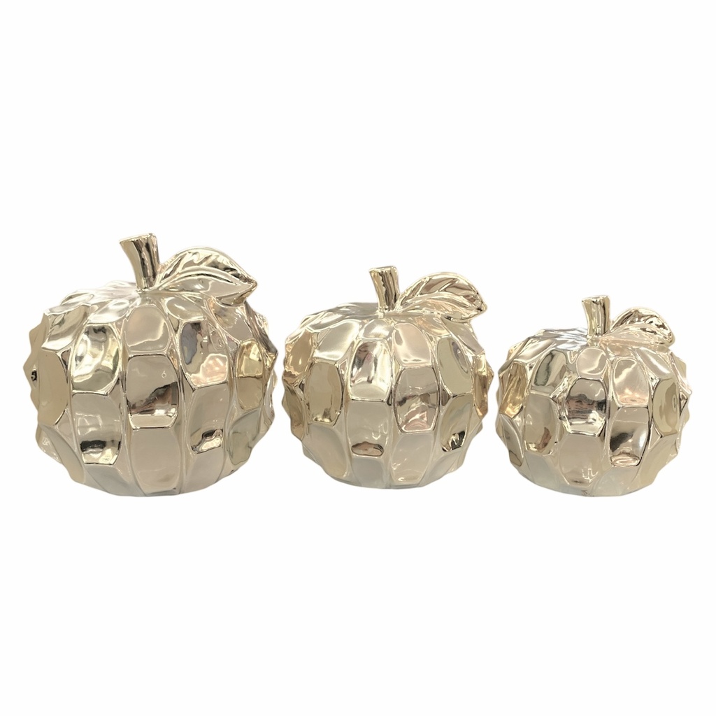 JUEGO DE MANZANAS CERAMICA 3PZ. 15X40CM