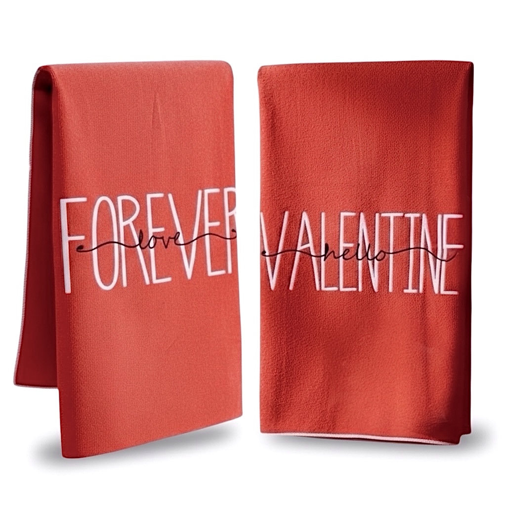 TOALLAS DE ALGODON SAN VALENTIN SETX2 66X46CM