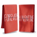 TOALLAS DE ALGODON SAN VALENTIN SETX2 66X46CM