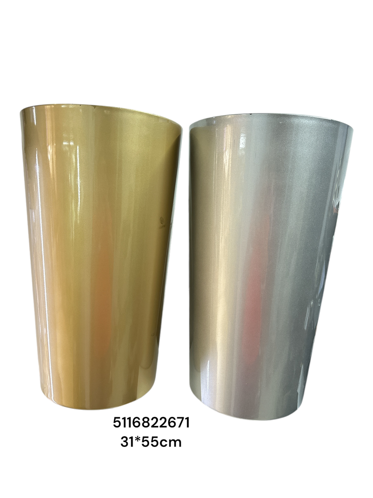 MACETERO DORADO 31X55CM