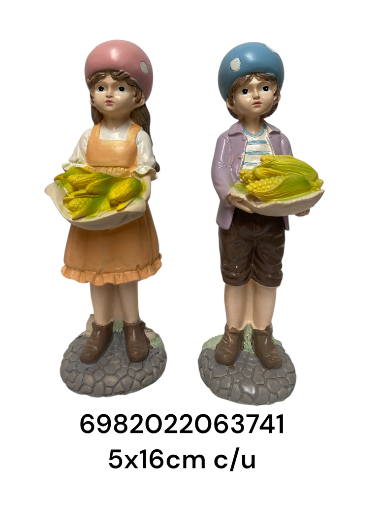 SC6374  PAREJA CON MAIZ SETX2 5X16CM C/U