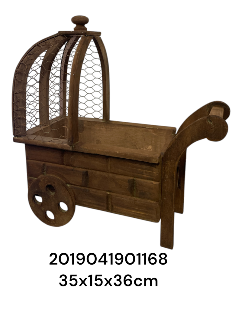 SC225 CARROZA DE MADERA 35X15X36CM
