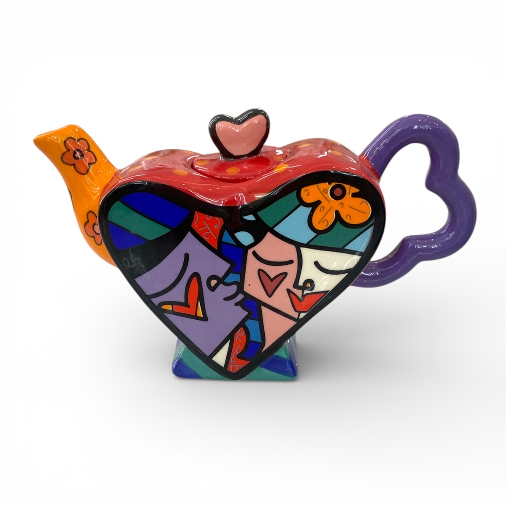 TETERA COLORIDA DOL. CORAZON REF:KY0234 18X10CM