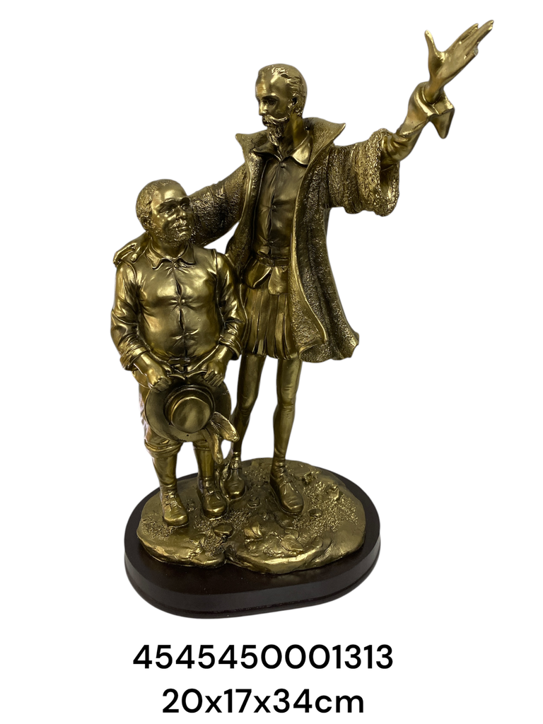 CS8180017 DON QUIJOTE DORADO 20X17X34CM