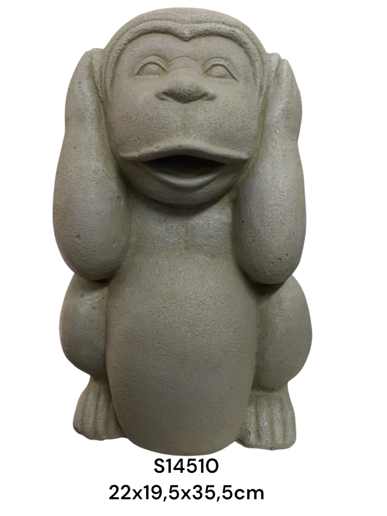 MONO SORDO FIBRO CEMENTO MINERAL BEIGE 22X19.5X35.5CM