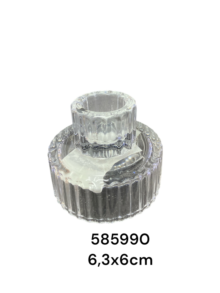 ES23575 CANDELABRO DE VIDRIO 6.3X6CM