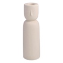 CANDELABRO CERAMICA TONO ARENA 6.3X20.3CM DL23564-1