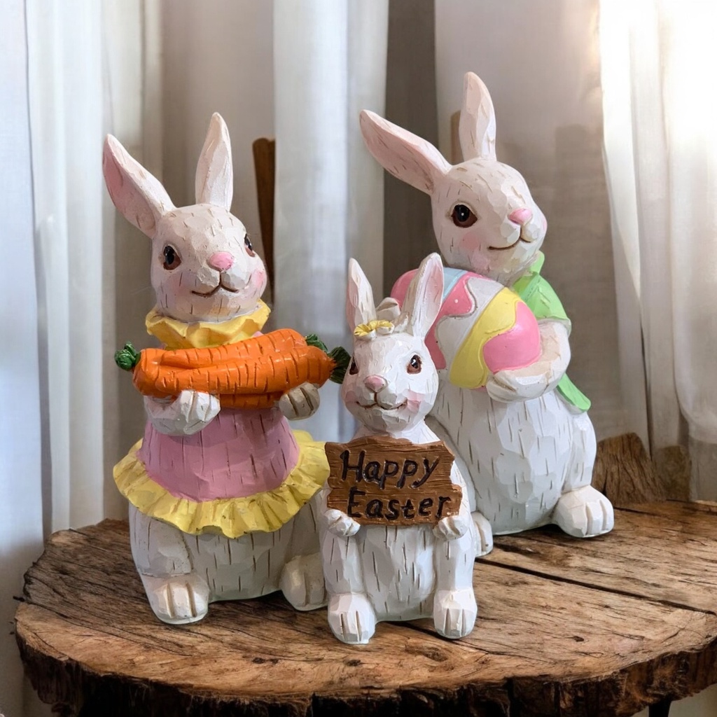 FAMILIA CONEJO 13*10CM