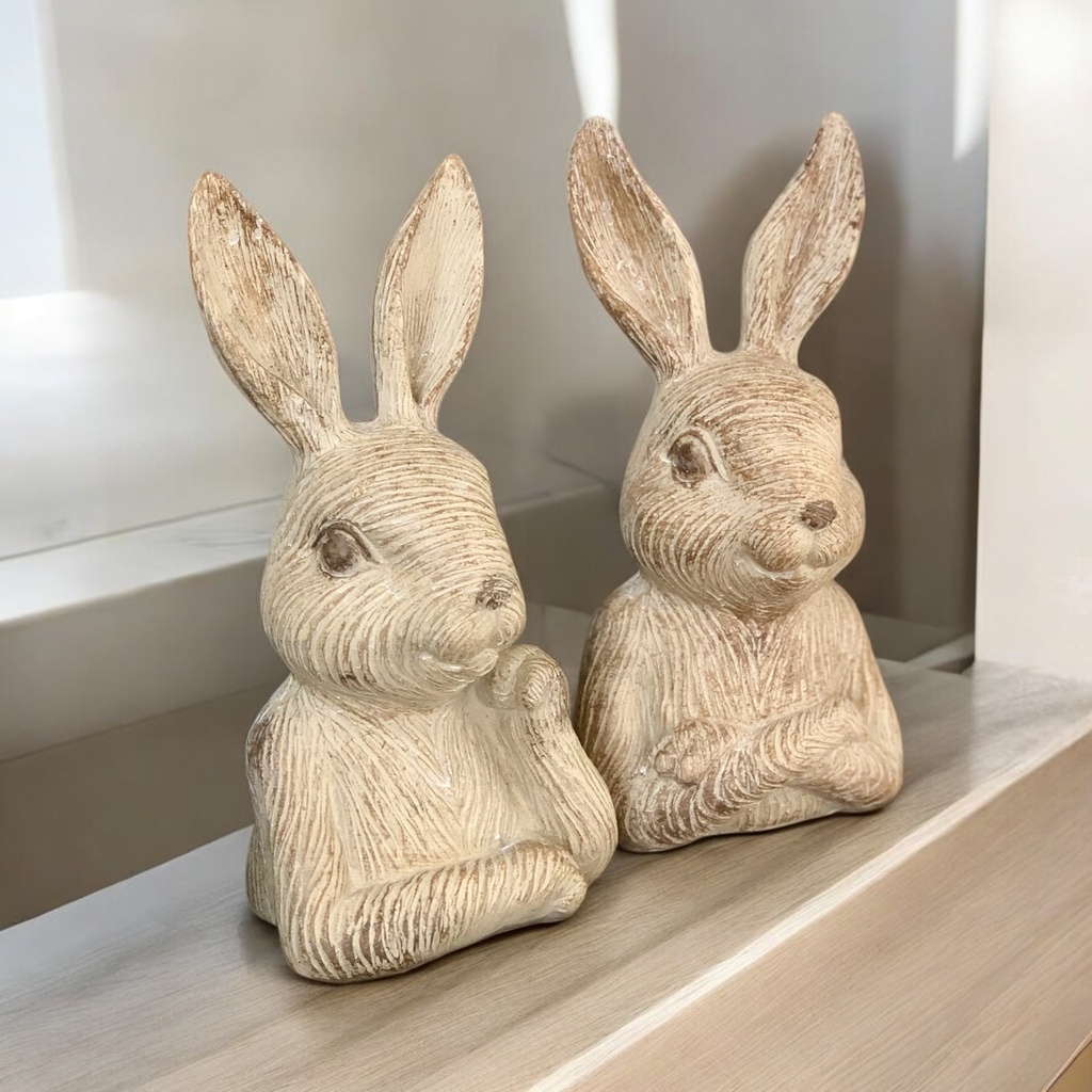 CONEJOS VINTAGE X2 UNIDADES 15CM