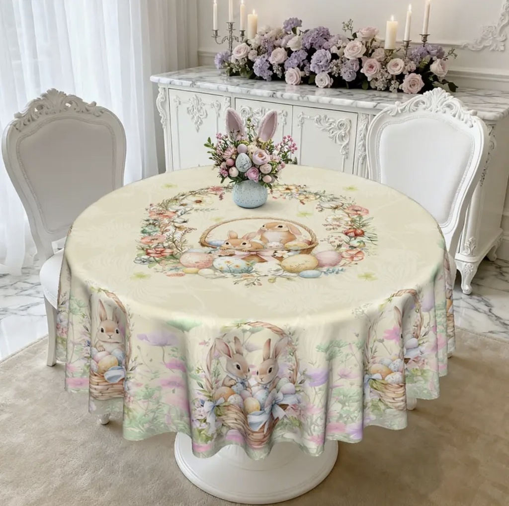 MANTEL REDONDO 153CM PASCUA