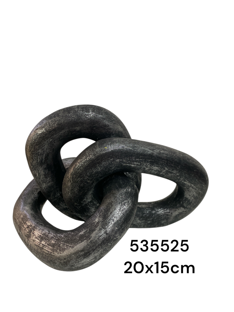 E03-210852 ADORNO CADENA RESINA 20X15CM