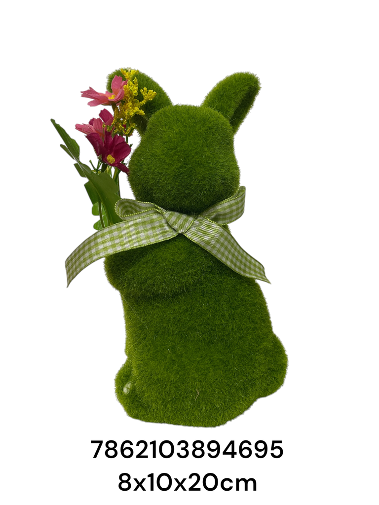 CONEJO PASCUA VERDE 8X10X20CM 23CY0177