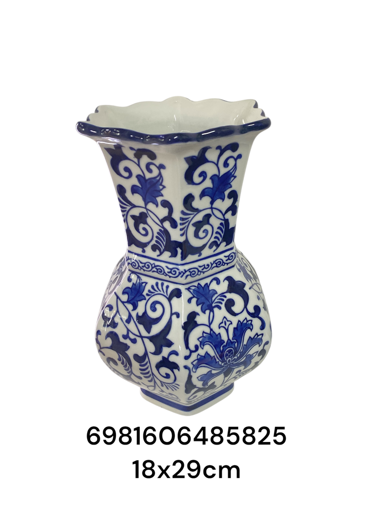 PT71-008 FLORERO AZUL 18X29CM