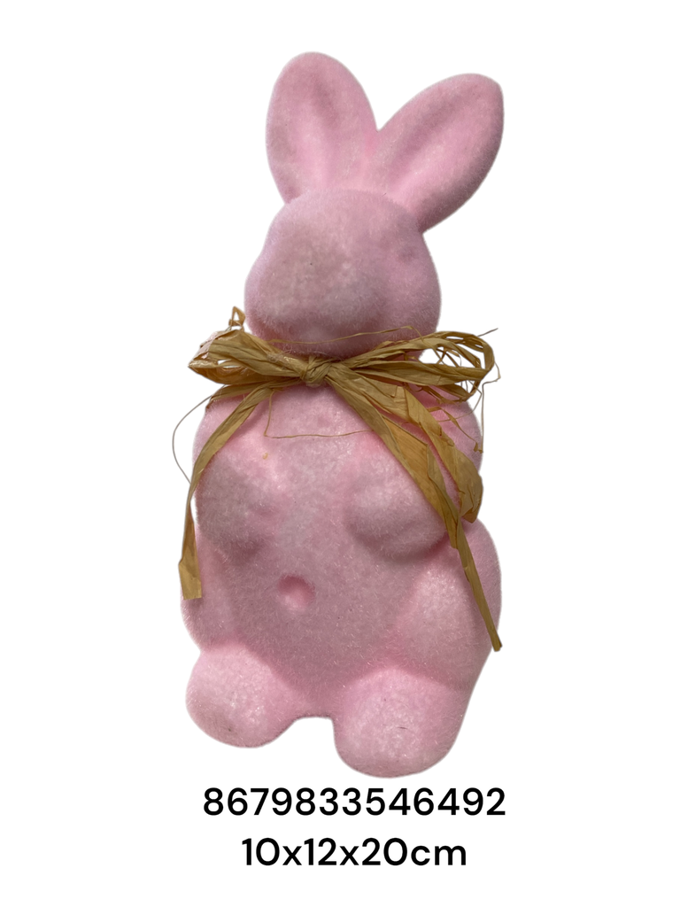 CONEJO PASCUA ROSADO 10X12X20CM