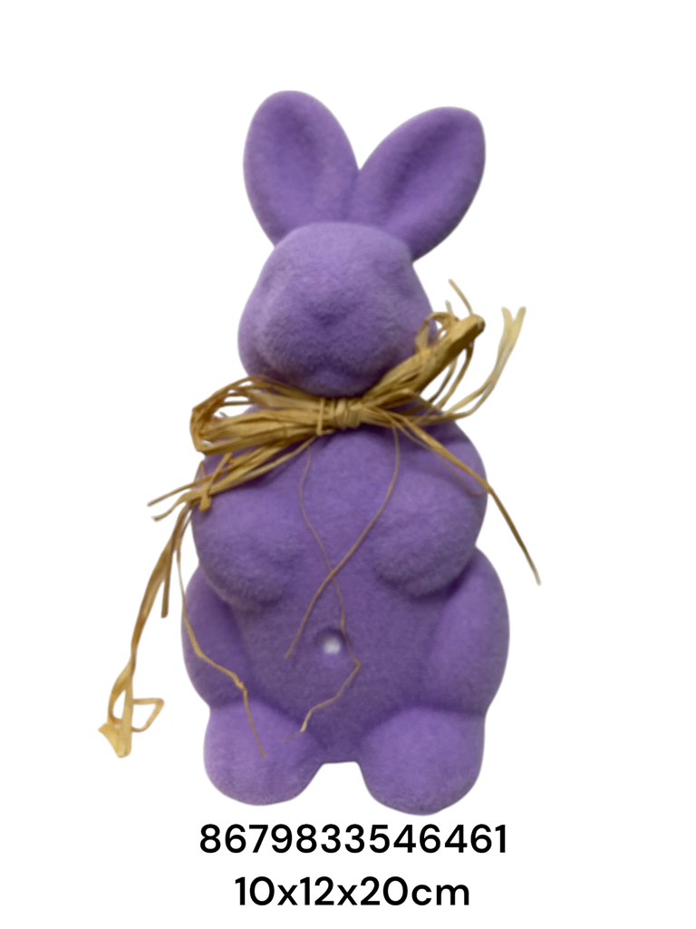 CONEJO PASCUA LILA 10X12X20CM